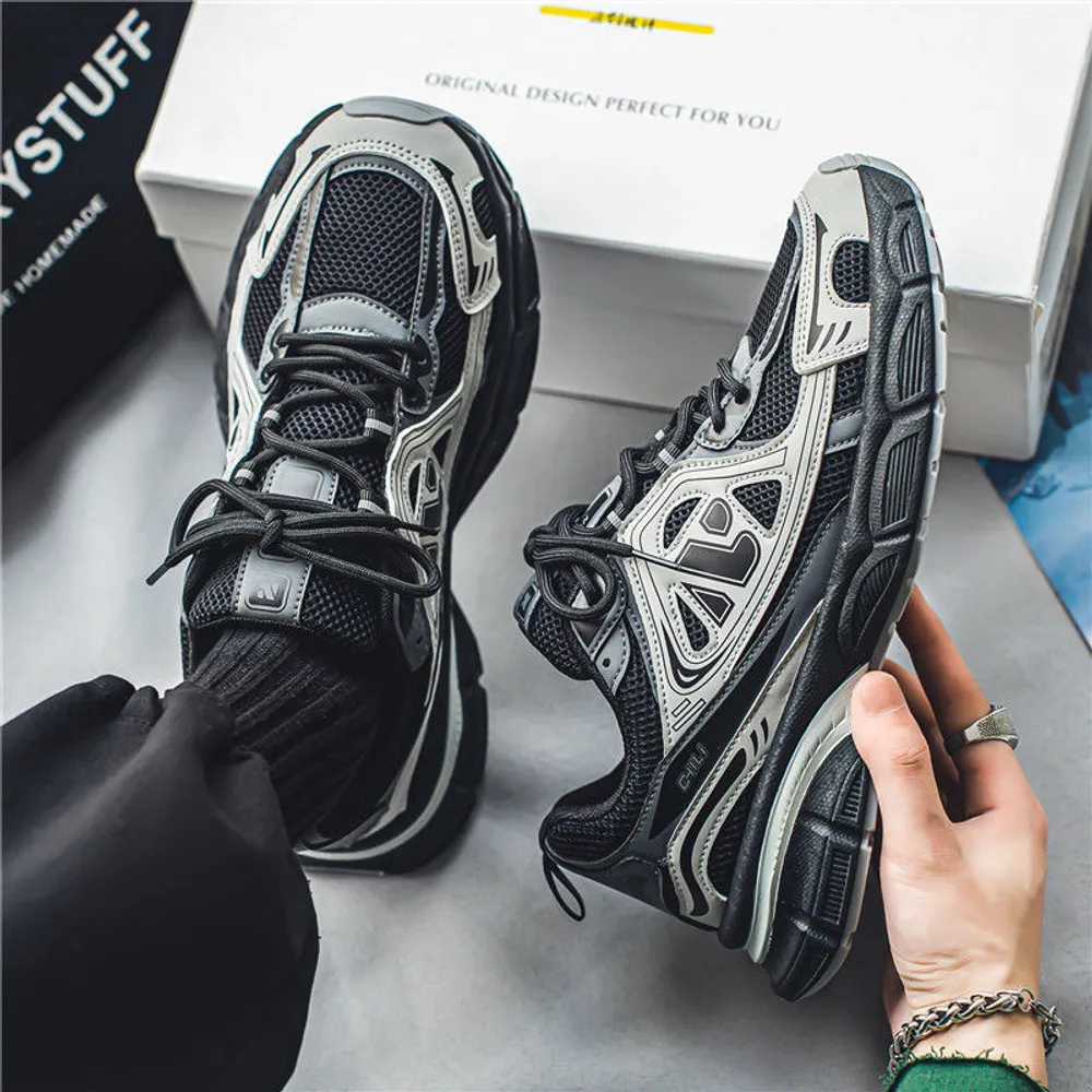 2024 Neue Männer Sportschuhe Mesh atmungsaktiven Mode -Sneakers Sommer Net Print Sport Schuhe