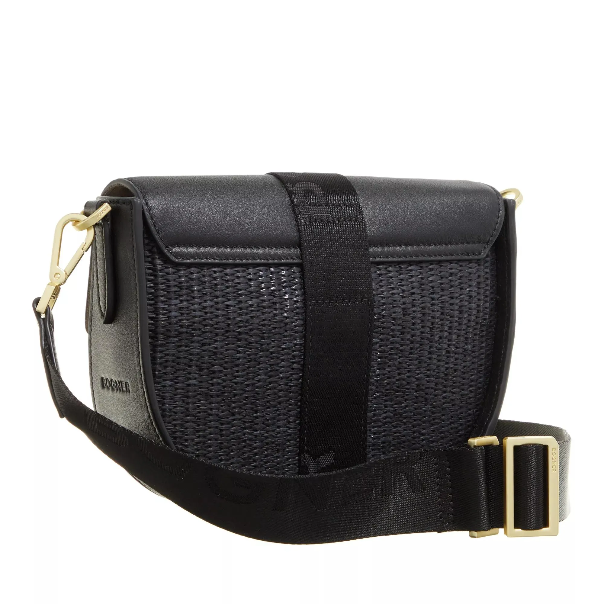   Bogner  Zuoz Rafia Cassy Shoulderbag Shf Black  Saddle Bag 