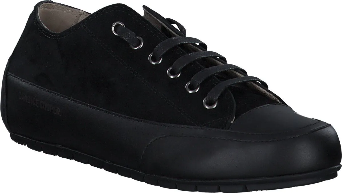 Damen-Schnürschuhe aus Leder 101002813709 (Schwarz)