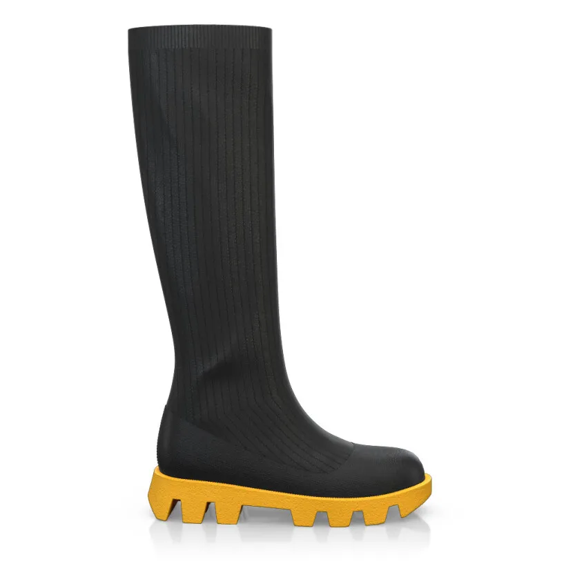 Damen Strickstiefel 41343