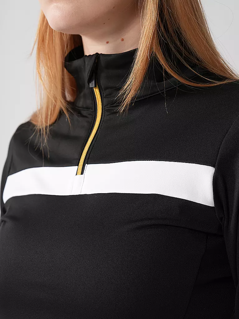 PHENIX, Damen Unterzieh Zipshirt Gold Accent