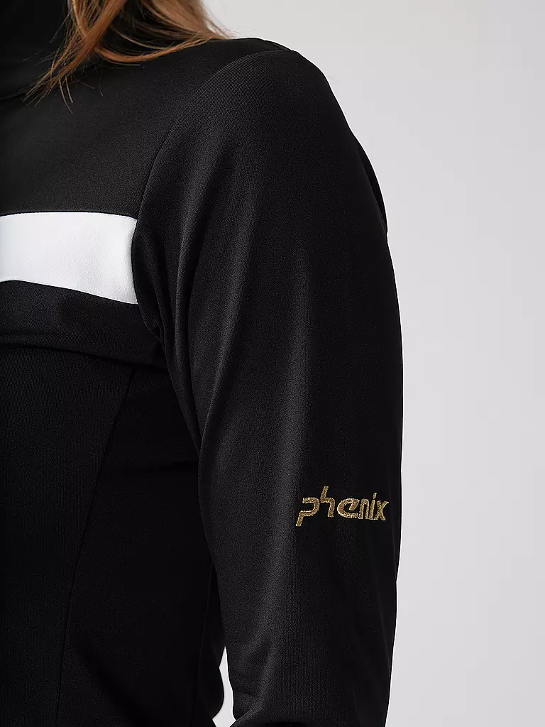 PHENIX, Damen Unterzieh Zipshirt Gold Accent