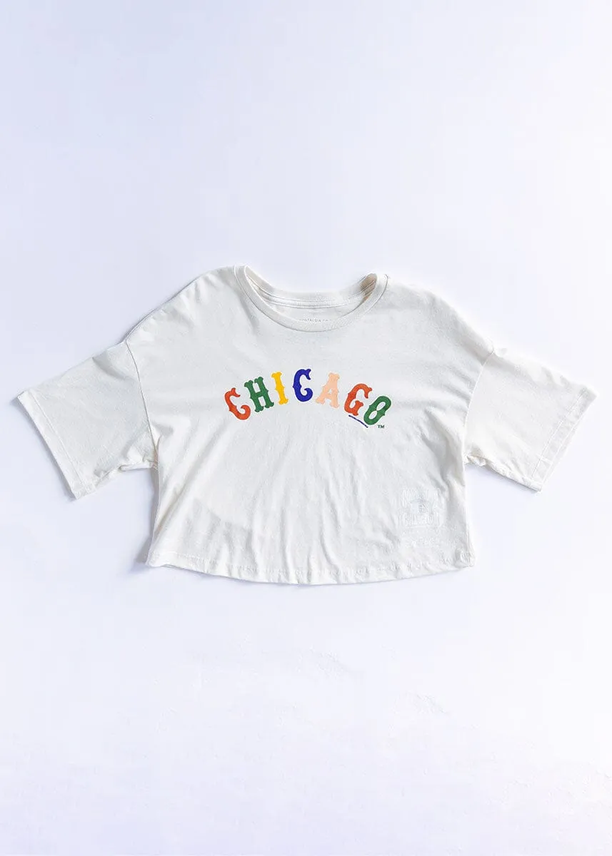 Sweet Home Chicago Crop Tee - White Sox