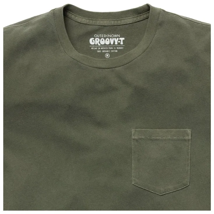 T-Shirt Outerknown ---Groovy Pocket Tee Safari